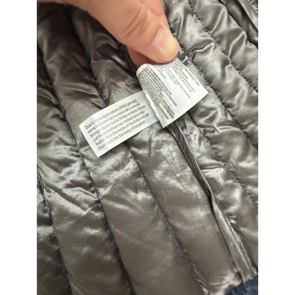 Andrew Marc Jacket Womens Small Blue Premium Down Quilted Puffer Packable Hooded - Picture 8 of 9